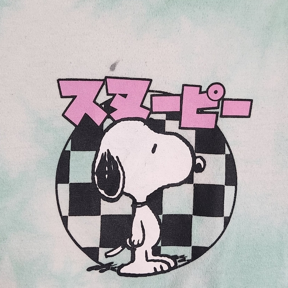 Snoopy Japanese Tie Dye Long Sleeve Shirt - Picture 2 of 8